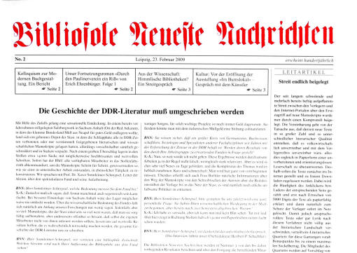 Bibliofone Neueste Nachrichten